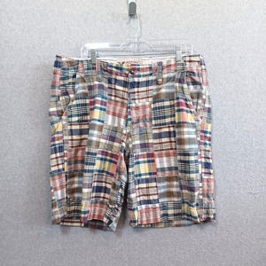 American Eagle Mens 36 Classic Length Madras Plaid Bermuda Shorts 38x9